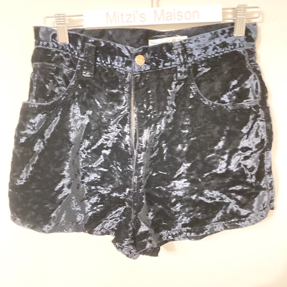 IOU Basic Blues Velvety Shorts - Picture 1 of 5